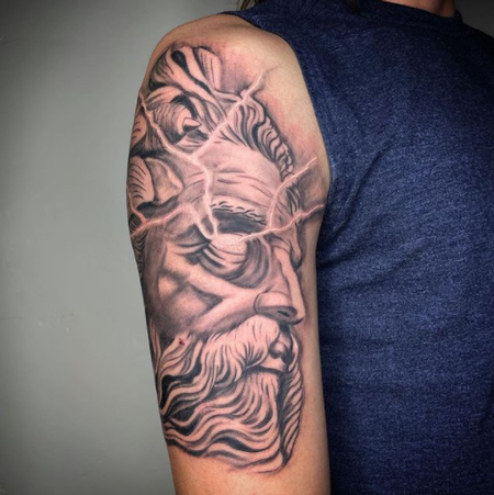 Tattoos - Dayton Smith Zeus Portrait - 144465